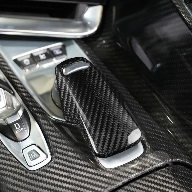 WXZOS Genuine Carbon Fiber HMI Controller Trim for Chevrolet Corvette C8 2020-2024