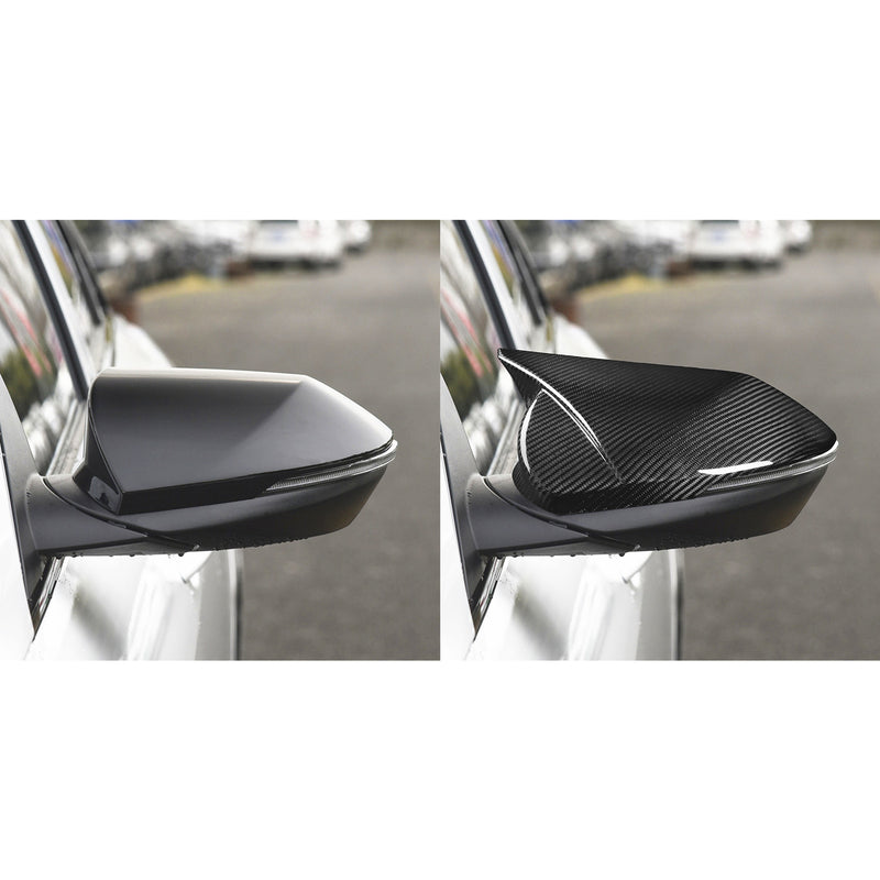 WXZOS Genuine Carbon Fiber Wing Mirror Trim for Hyundai Elantra 2021-2023