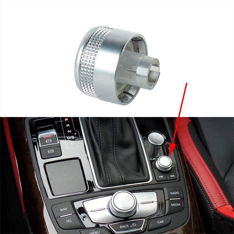 4G0919070 MMI Radio Volume Adjustment Knob w/Shaft for Audi 2012-2016 A6 C7 A7