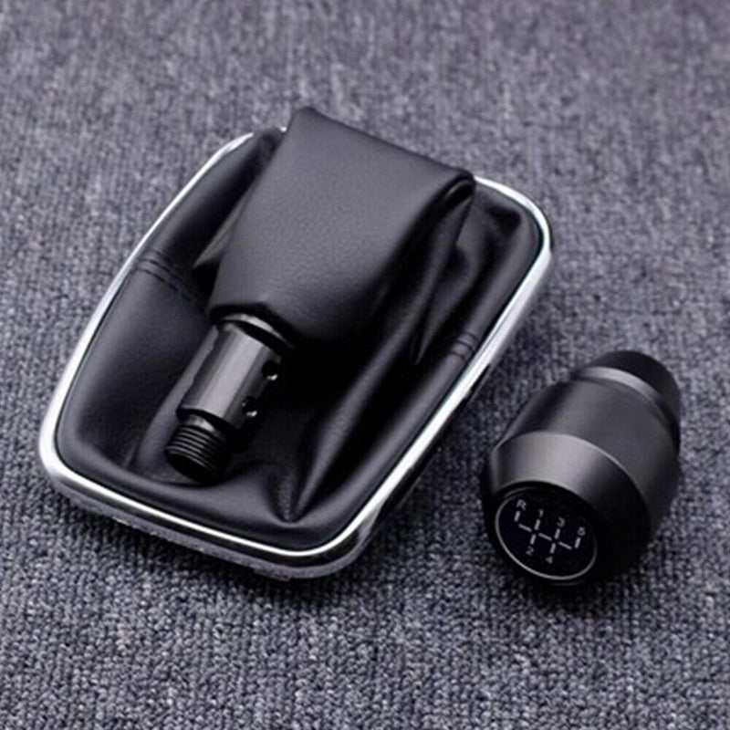5 Speed Aluminum Alloy Gear Shift Knob w/Gaitor Boot for VW Jetta Bora 1999-2004