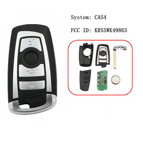 4 Button Remote Smart Key 315Hz CAS4 KR55WK49863 for BMW 5er F07 F10 F11 2011-16