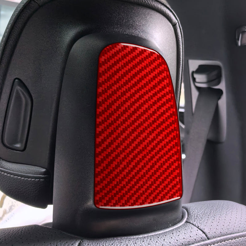 WXZOS Genuine Carbon Fiber Front Head Restraint Trim for Mercedes W254 GLC 2023-2024