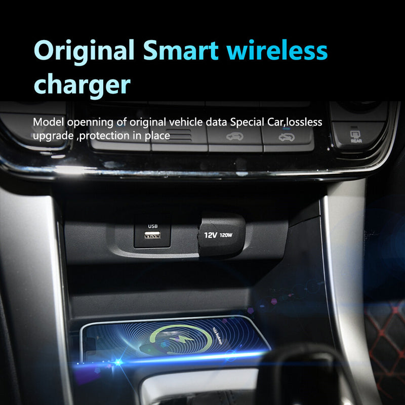 WXZOS Center Console Phone Wireless Fast Charging Pad for Hyundai ix35 2018-2019