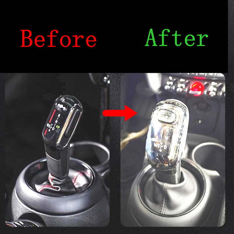 WXZOS Gear Shift Knob Lever Rock Crystal Cover for Mini Cooper Clubman F54 2019-2023