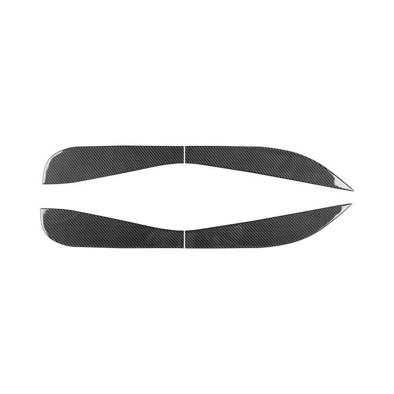 WXZOS Genuine Carbon Fiber Door Sill Protector Trim for Chevrolet Corvette C8 2020-24