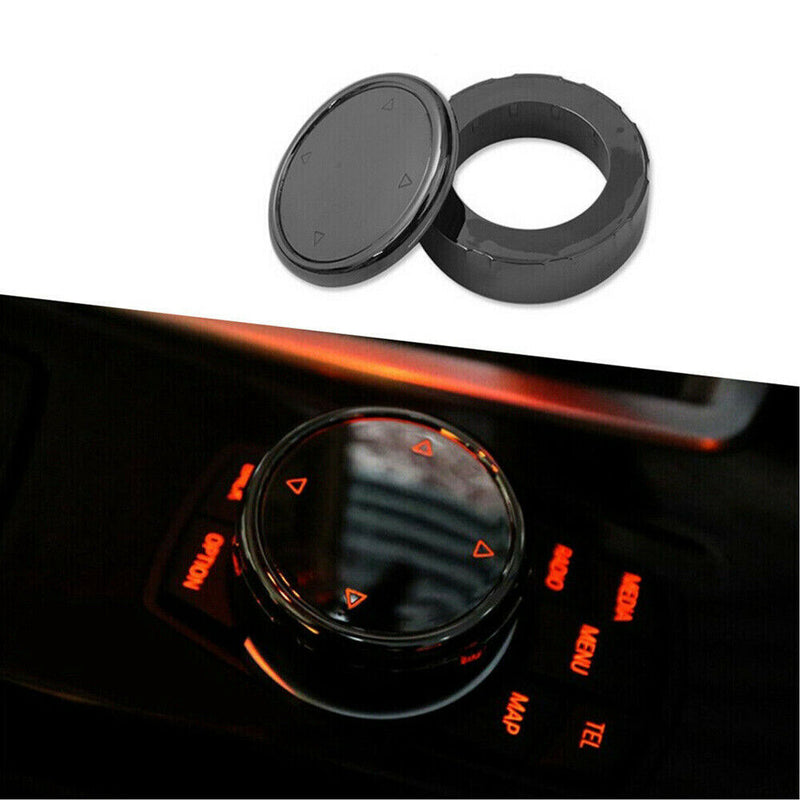 7 Button ABS Ceramic IDrive Multi-Media Knob Cover Trim for BMW 2010-2014 X1 E84