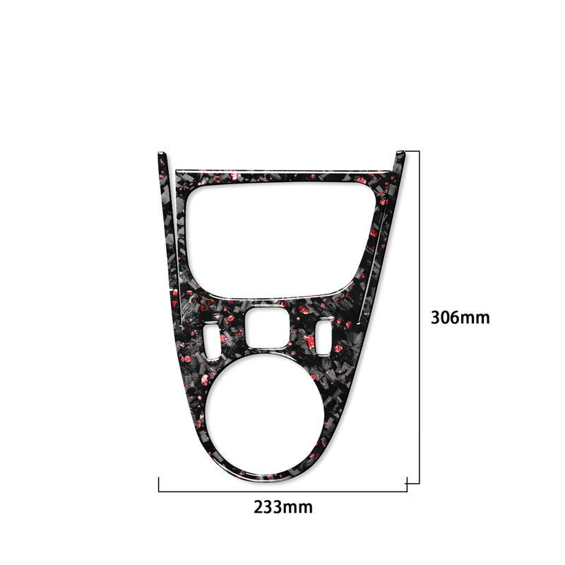 WXZOS Genuine Carbon Fiber Gear Shift Lever Trim for Smart Fortwo Forfour 2016-2021