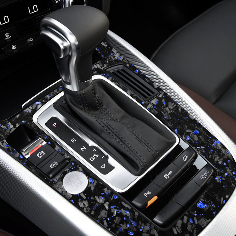 WXZOS Genuine Carbon Fiber Gear Shift Lever Panel Trim for Audi A5 S5 RS5 2013-2016