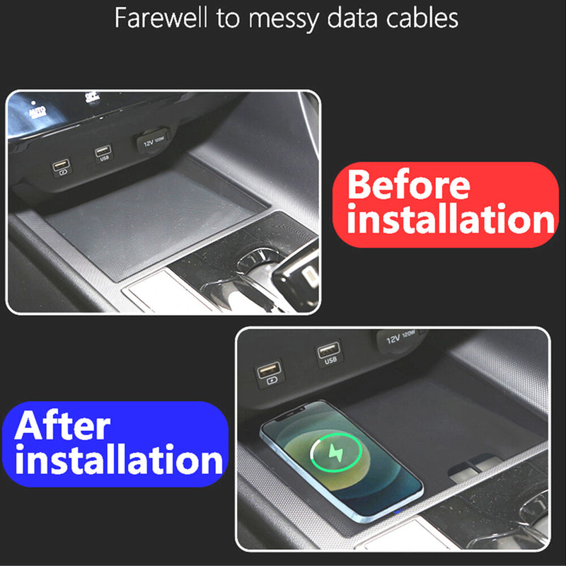 WXZOS Center Console Phone Wireless Fast Charging Pad for Hyundai Elantra 2021-2022