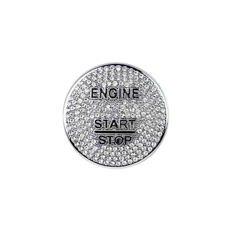 Zinc alloy Crystal Engine Start Stop Ignition Button Protection Cap for Benz