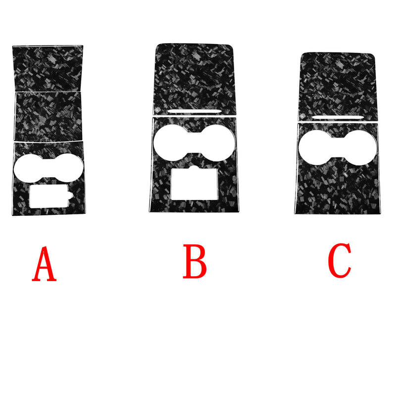 WXZOS Genuine Carbon Fiber Center Console Panel Trim for Tesla	Model3 2017-2024