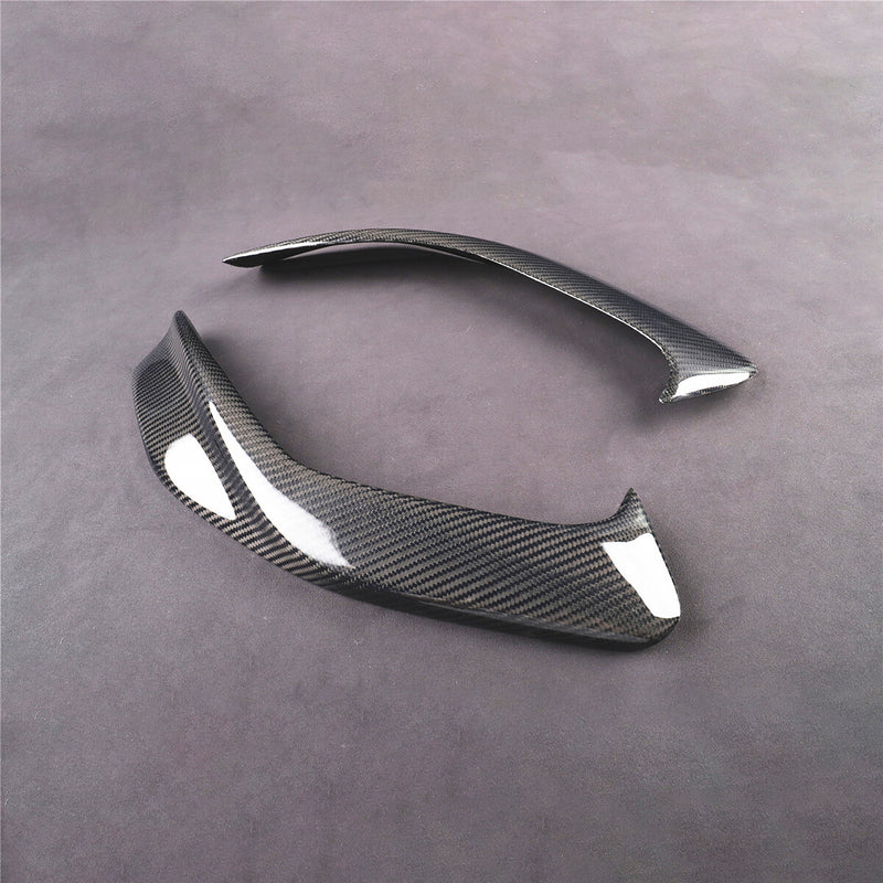 WXZOS Genuine Carbon Fiber Headlight Eyebrow Trim Cover for Honda Prelude 1997-2001