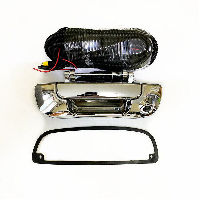 Chrome Tailgate Handle Backup View Camera for Dodge 2003-2008 Ram 1500 2500 3500