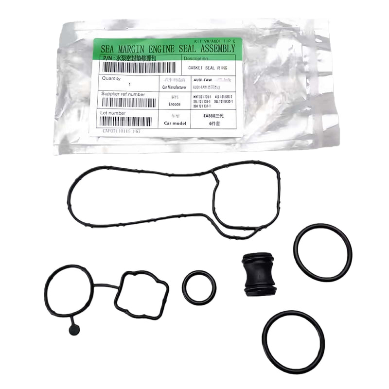EA888 Engine Water Pump Gasket Seal Kit for Audi VW 1.8T 2.0T Engine 2007-2019