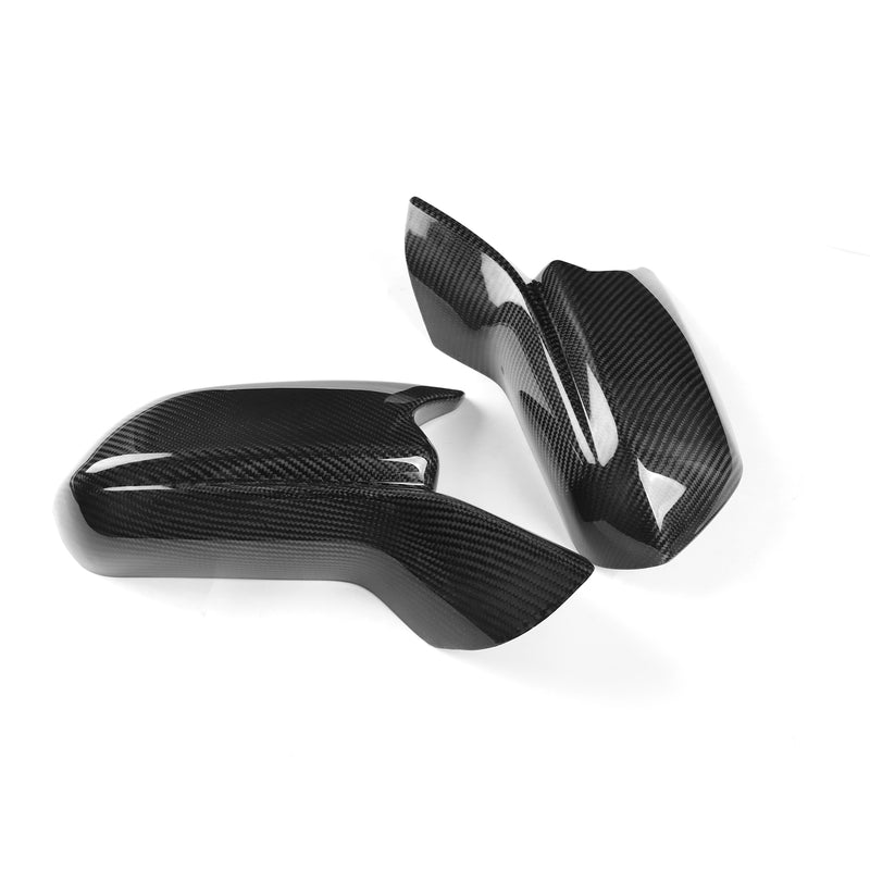 WXZOS Genuine Carbon Fiber Wing Mirror Trim for Chevrolet Camaro 2016-2024