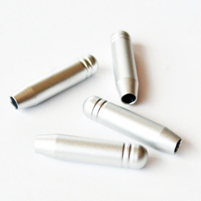 4Pcs Aluminum Alloy Silver Door Lock Knob Pins for BMW 5 Series 2002-2009 E60 4D