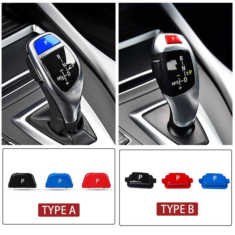 WXZOS Gear Shift Knob Lever P Key Button Cover for BMW 7 Series F01 F02 2008-2014