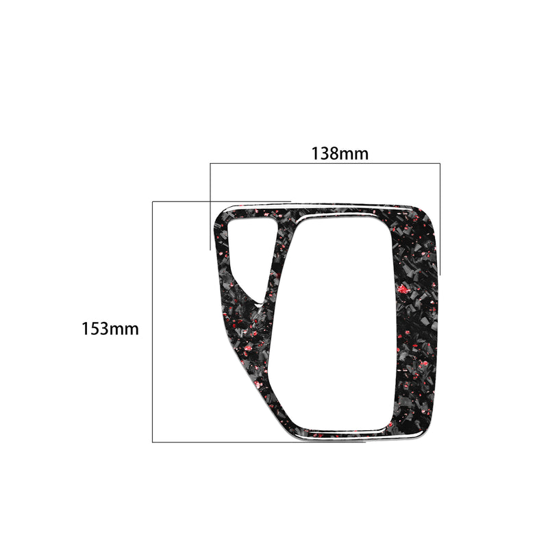 WXZOS Genuine Carbon Fiber Gear Shift Lever Panel Trim for BMW E84 X1 2011-2015