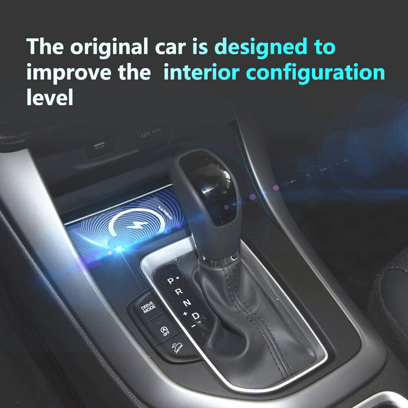 WXZOS Center Console Phone Wireless Fast Charging Pad for Hyundai ix35 2018-2019