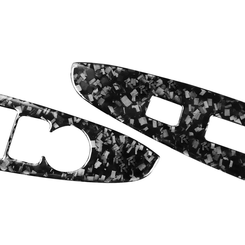 WXZOS Forged Carbon Fiber Door Power Window Switch Panel Trim for Mazda MX-5 2016-2023