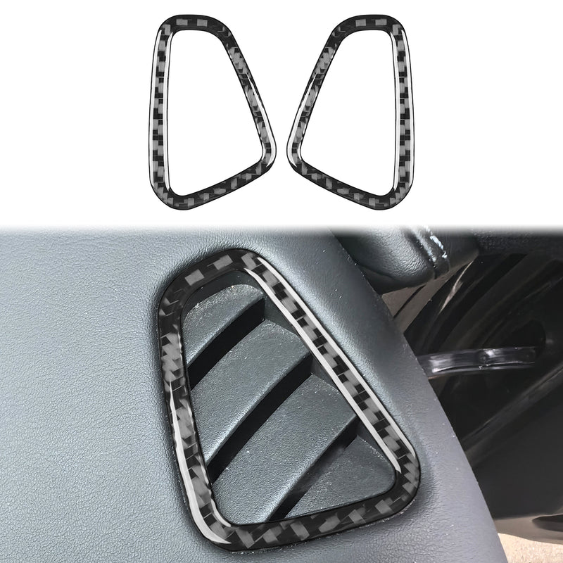 WXZOS Carbon Fiber Dashboard Air Outlet Vent Trim for Mercedes W206 C-class 2022-2024