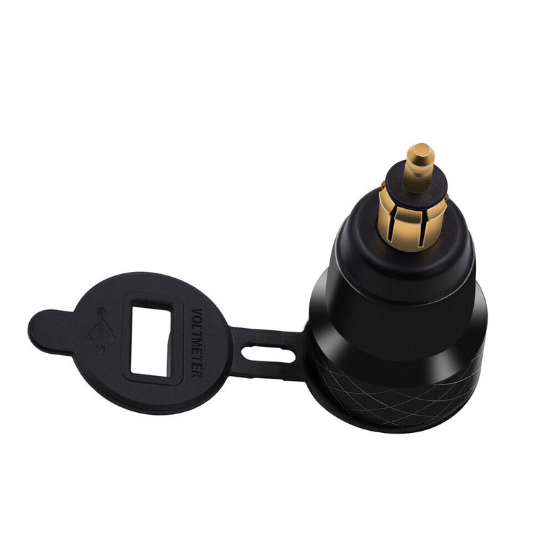 Dual QC3.0 USB Charger DIN EU Plug Socket For BMW Motorcycle