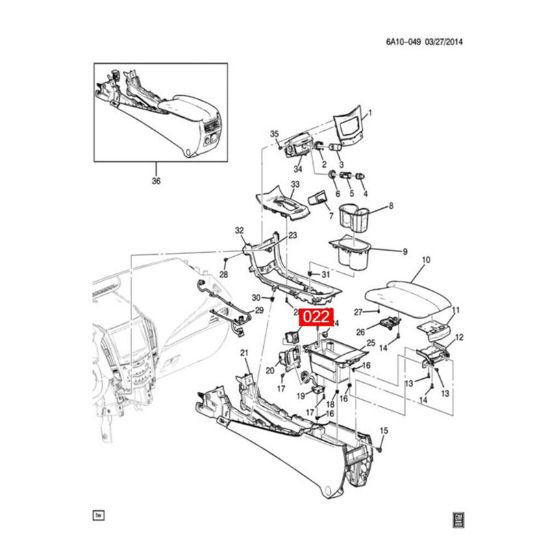 Dual USB Port SD Card Interface AUX Jack 13581213 for GMC Yukon Yukon XL 2015