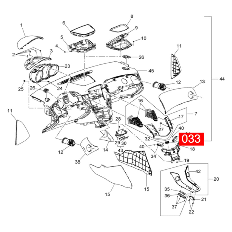 WXZOS 1PC Dashboard Hazard Warning Light Switch for Chevrolet Cruze 2011-2015