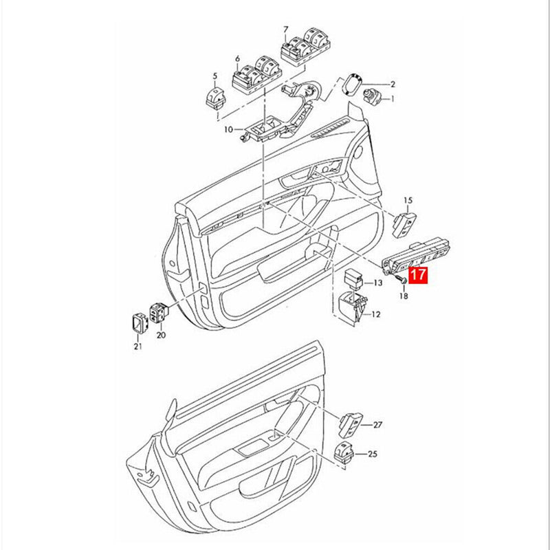 4F1959769A Seat Memory Adjust Switch Button for Audi 2007-2015 Q7