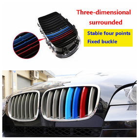 M-Color Sport 3D Kidney Grill Grille Bar Cover Trim for BMW X 6 E71 2008-2011