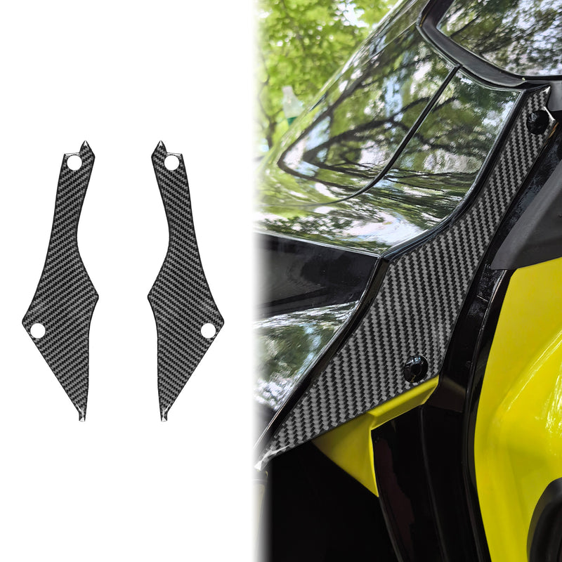 WXZOS Genuine Carbon Fiber Rear Door Frame Trim for Chevrolet Corvette C8 2020-2024