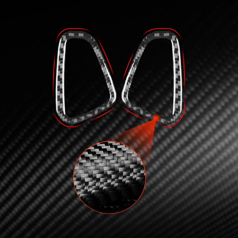 WXZOS Carbon Fiber Dashboard Air Outlet Vent Trim for Mercedes W206 C-class 2022-2024