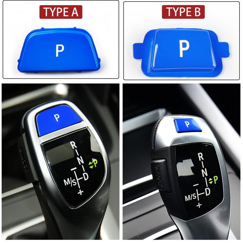 WXZOS Gear Shift Knob Lever P Key Button Cover for BMW 7 Series F01 F02 2008-2014