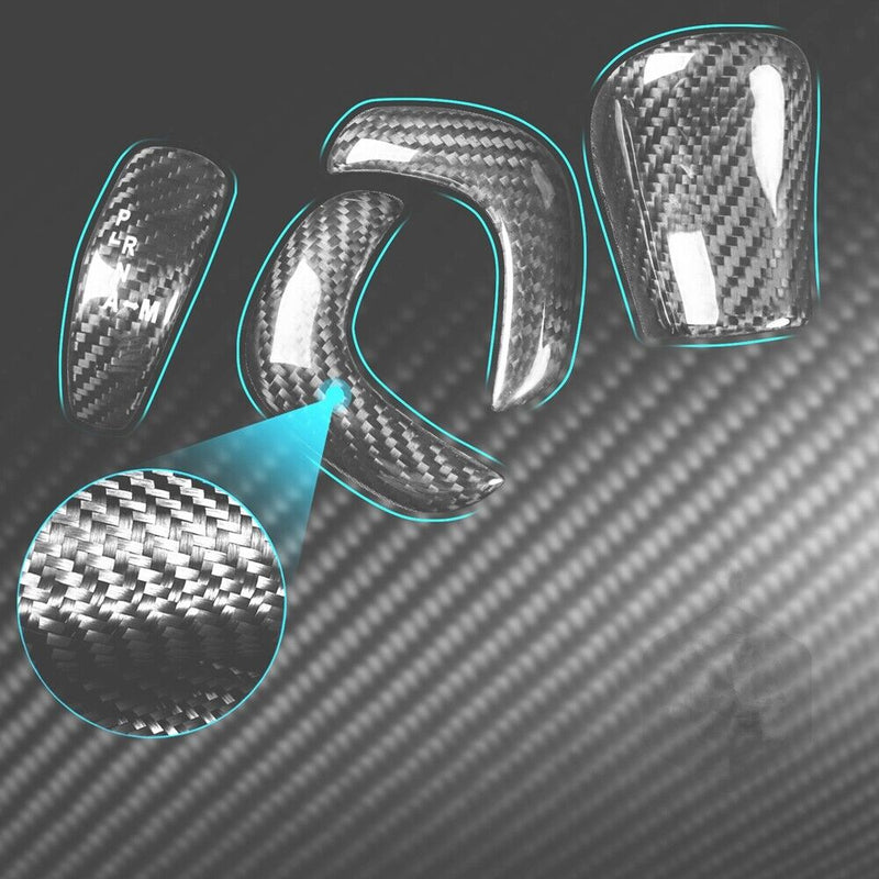 Genuine Carbon Fiber Gear Shift Knob Handle Cover Fit for Nissan GT-R 2017-2022