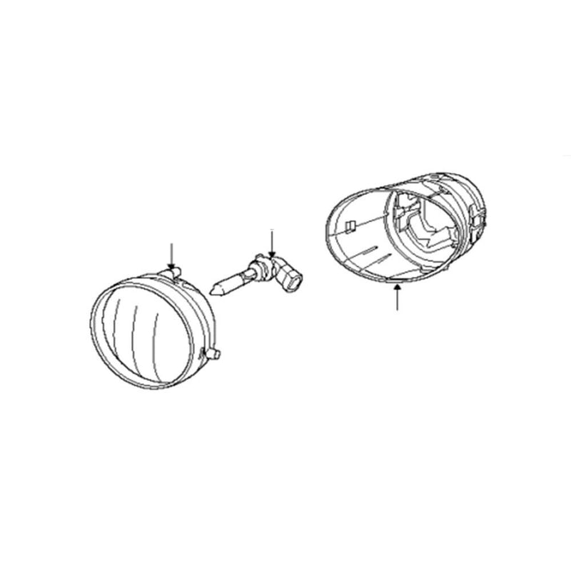 OE 81211-AA030 Fog Light Lamp for Toyota Tacoma 05-11 Tundra 09-17 Sequoia 08-17