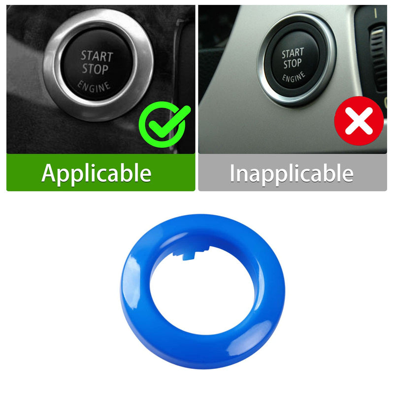 WXZOS Start Stop Switch Button Trim Cover for BMW E90 E91 E92 E93 M3 3Series 2005-2008