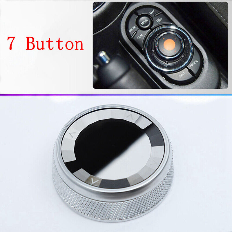 New Sale 7 Button Multimedia Knob IDRIVE Button Cover For Mini F54 F55 F60 F56