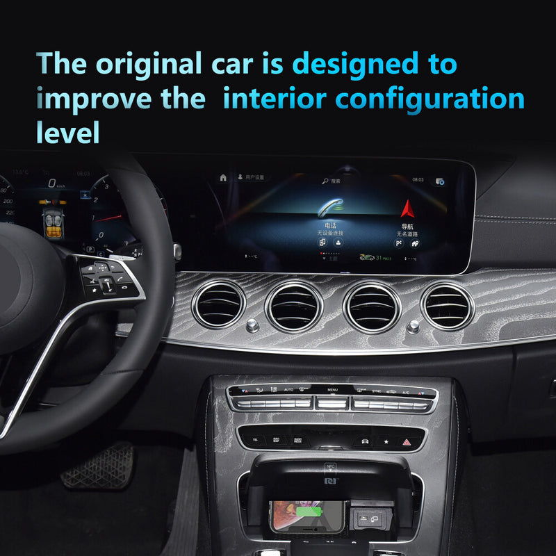WXZOS Center Console Wireless Fast Charging Pad for Mercedes-Benz W213 E-class 2022