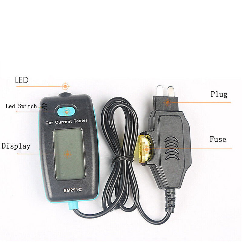 New Car OBD Current Detector Digital Tester Tool Kit