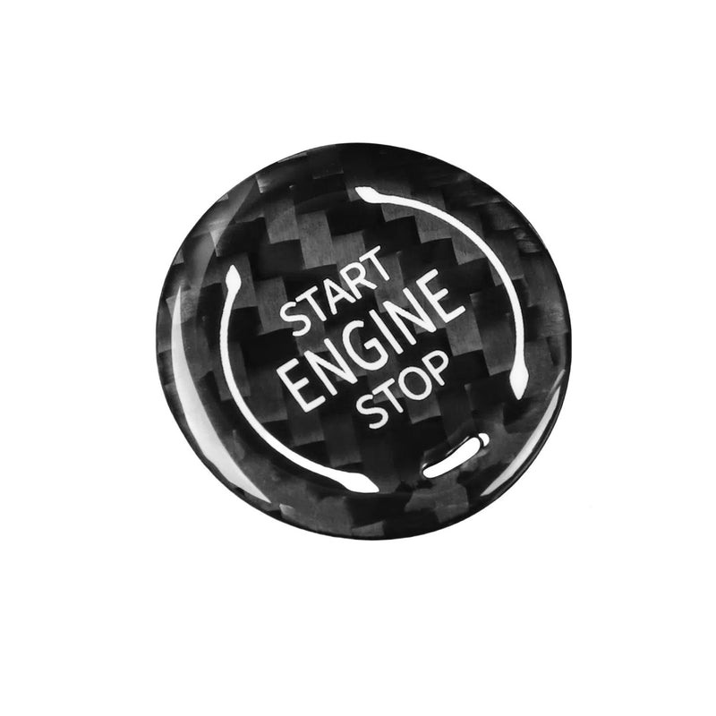 WXZOS Dry Carbon Engine Start-Stop Switch Button Trim Cover for Cadillac XT4 2019-2023