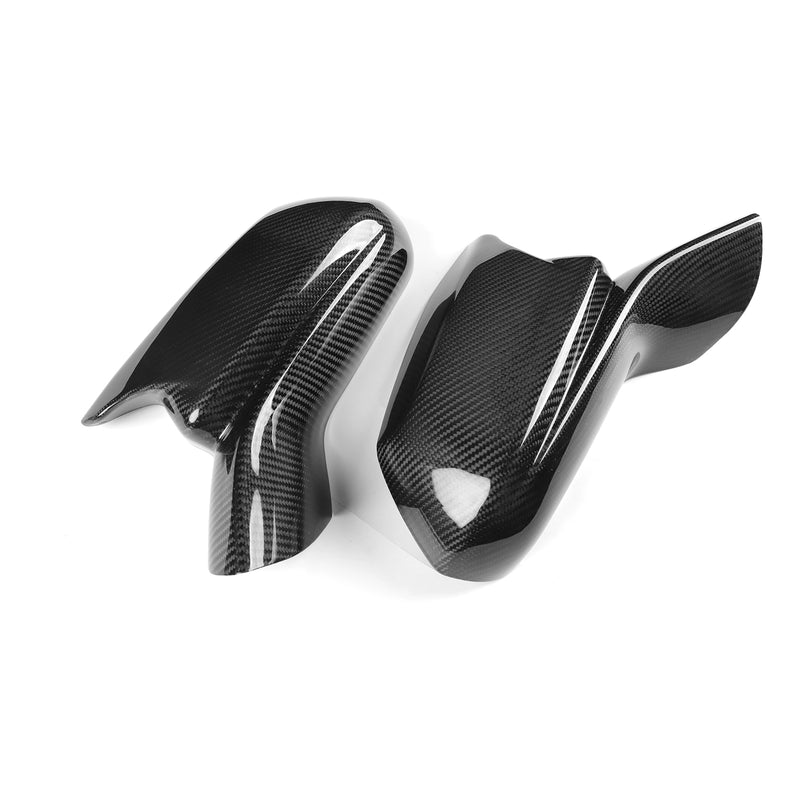 WXZOS Genuine Carbon Fiber Wing Mirror Trim for Chevrolet Camaro 2016-2024