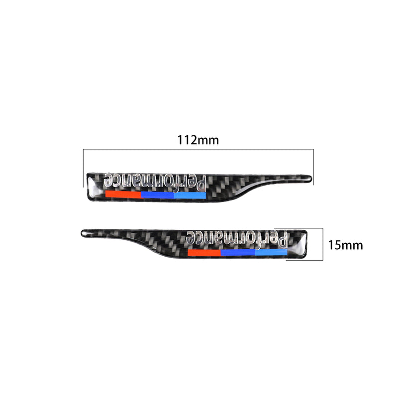WXZOS Genuine Carbon Fiber Rear View Mirror Anti-Collision Sticker for BMW 2012-2018
