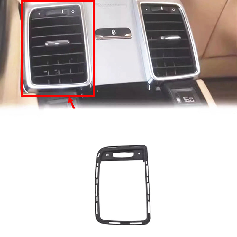 WXZOS Rear Center Console Air Vent Frame Bezel Trim for Porsche Panamera 970 2010-2016
