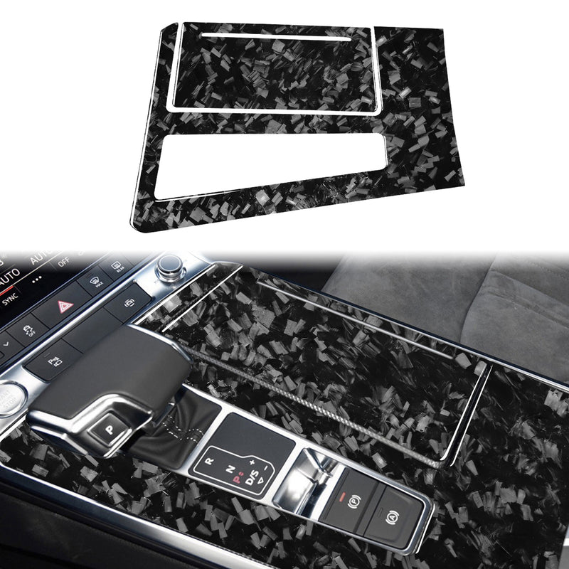 WXZOS Genuine Carbon Fiber Gear Shift Lever Panel Trim for Audi A7 S7 RS7 2019-2025