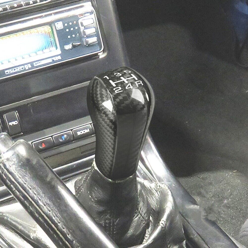 Genuine Carbon Fiber Gear Shift Knob Handle Cover Fit for Nissan GT-R 1989-2002