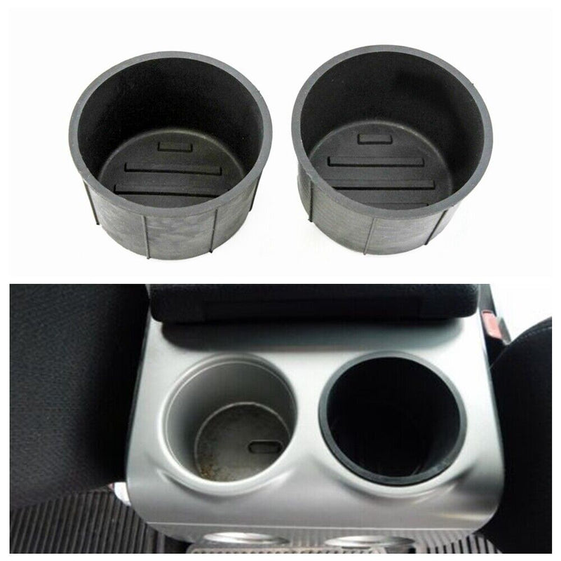 2x Rear Console Cup Holder Rubber Insert Liner 9L3Z1513562B For Ford F150 09-14