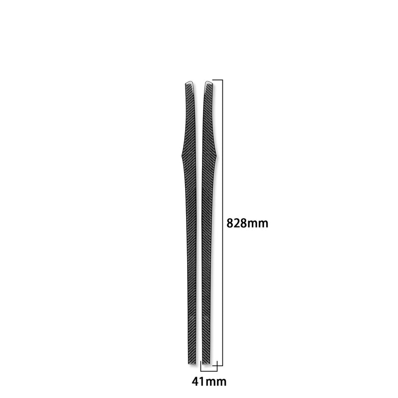 WXZOS Genuine Carbon Fiber Door Panel Trim for Porsche 718 Cayman 982 2017-2025