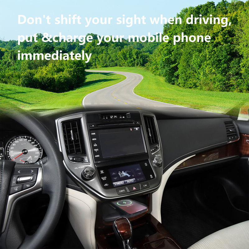 WXZOS Center Console Phone Wireless Fast Charging Pad for Toyota Crown 2015-2018
