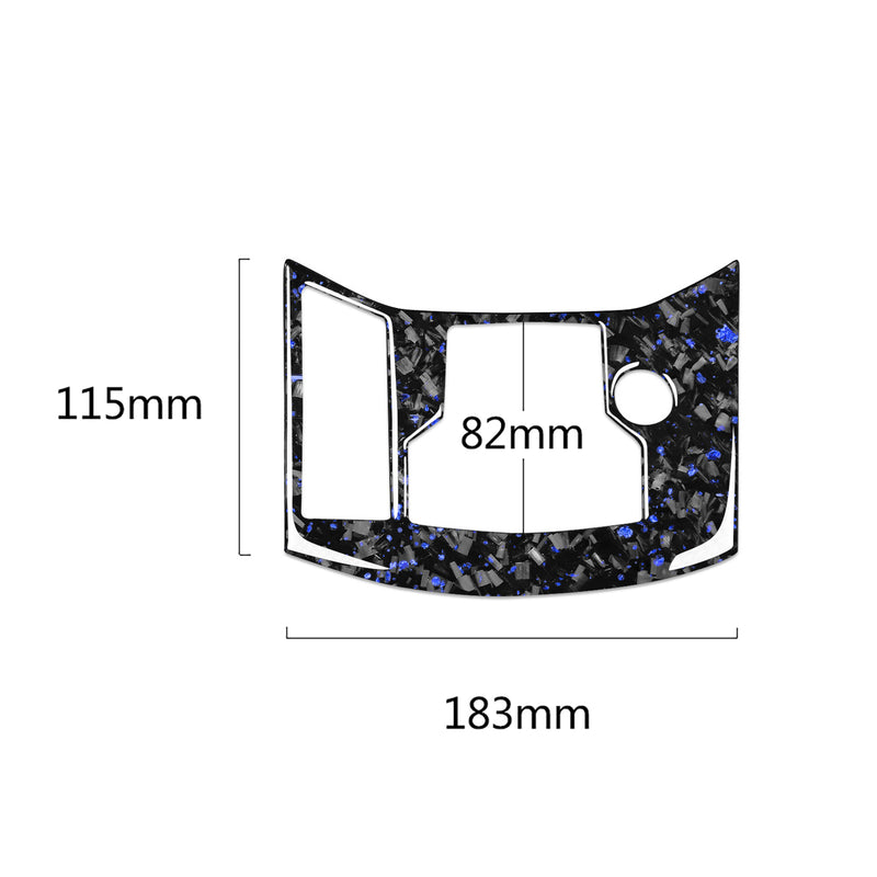 WXZOS Genuine Carbon Fiber Center Console MMI Switch Trim for Mazda CX-5 2016-2019