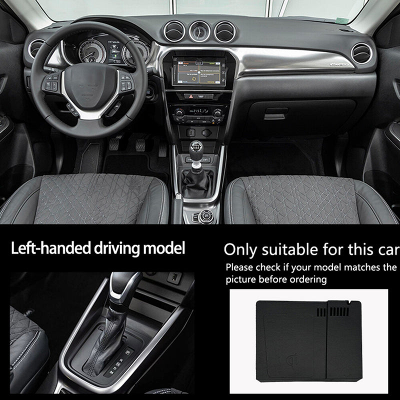 WXZOS Center Console Wireless Fast Charging Pad for Suzuki Vitara 2020-2022